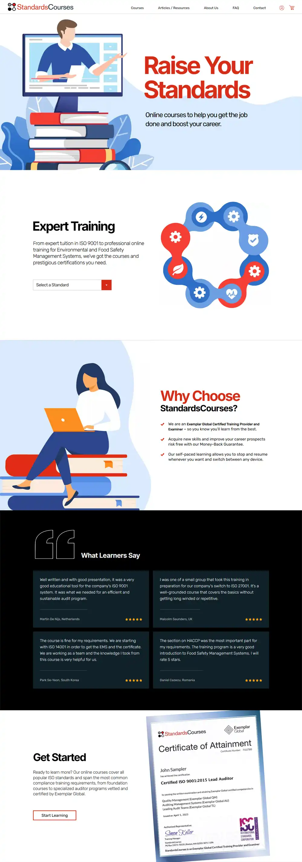 Website Design Standards Courses